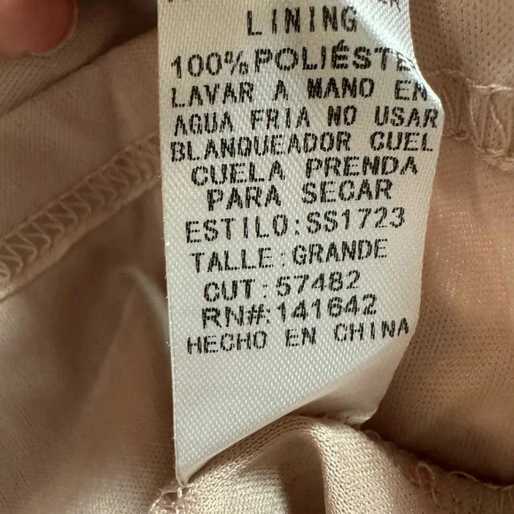 She + Sky Ruffle Mock Wrap Dress Size Large - Picture 7 of 12